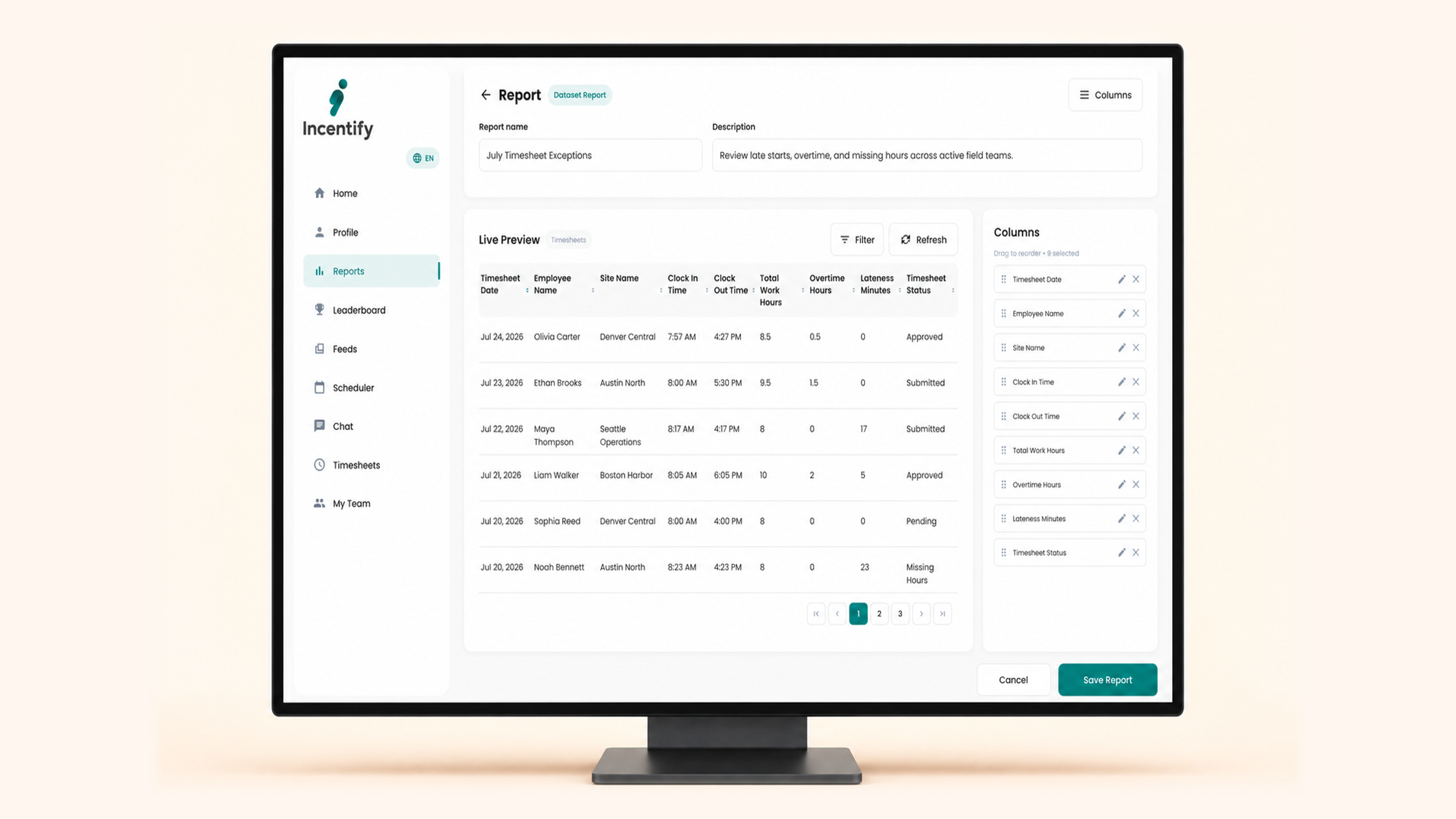 Reports: Dataset Reports keep the raw records in your hands.