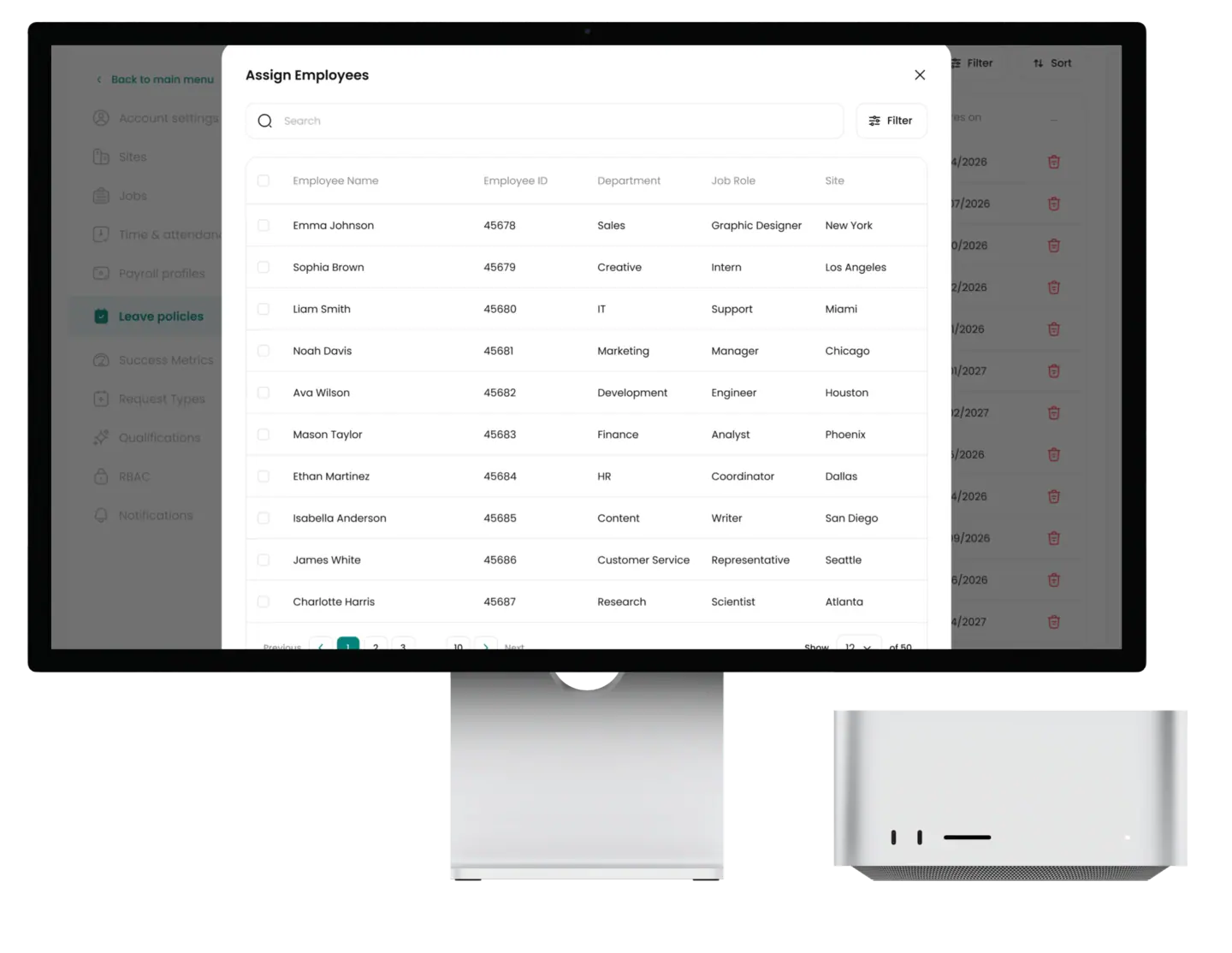 Assign policies in seconds—right from the employee profile.